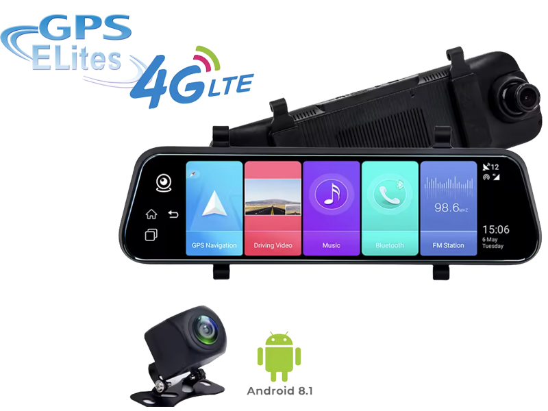 AI 10-inch Touchscreen Android Car DVR 4G GPS Navigation ET-DC202