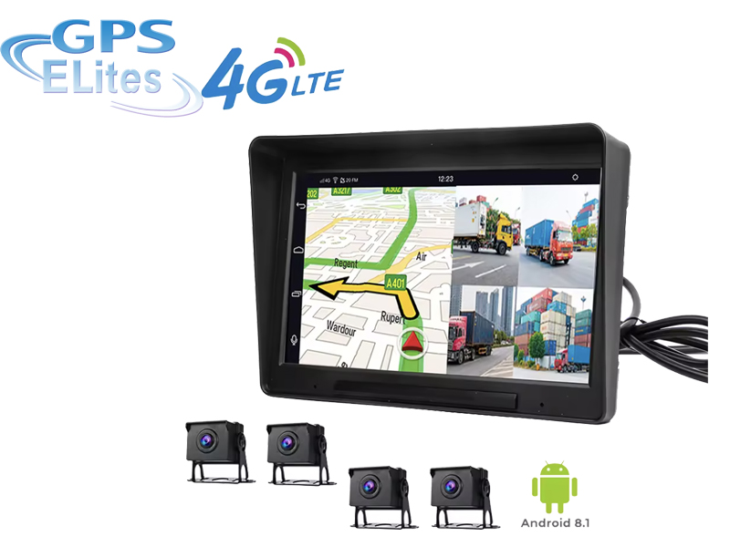 4-Lens 1080P ADAS Rearview Mirror DVR Black Box ET-MT601